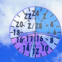 アナログ時計DX24時間時計画面その１
